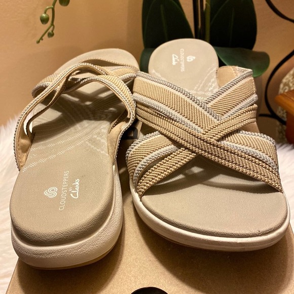 Clarks Womens Cloudsteppers M Sand Combo 9M - Picture 4 of 9